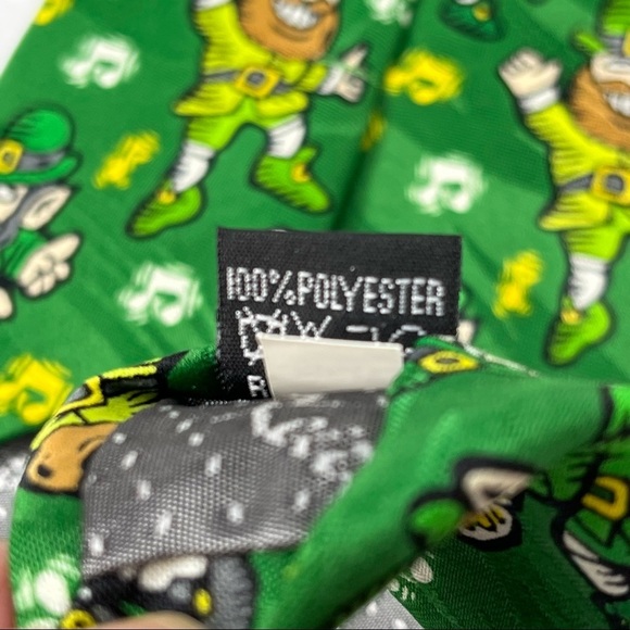 Keith Daniel’s Irish Leprechaun Necktie St. Patrick’s Day Polyester Mens Tie - Picture 5 of 7